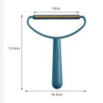 پرزگیر دسته دار پلاستیکی دو حالته جمع کننده ی مو فرش و موکت و لباس زخیم